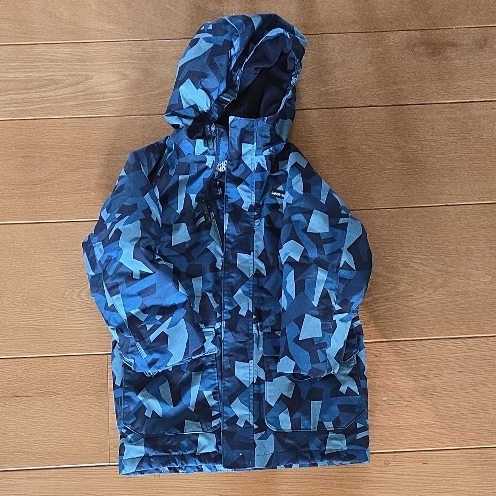 Lands' End Navy Fleece Jacket